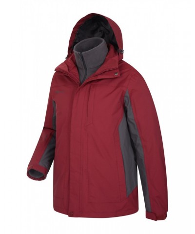 Thunderstorm Mens 3 in 1 Jacket Dark Red $43.34 Jackets