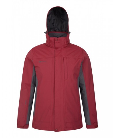 Thunderstorm Mens 3 in 1 Jacket Dark Red $43.34 Jackets