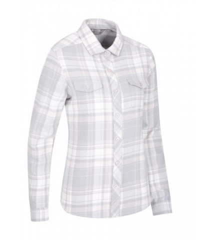 Willow Brushed Flannel Womens Shirt Pink $12.74 Tops