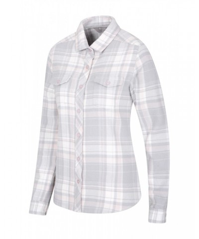 Willow Brushed Flannel Womens Shirt Pink $12.74 Tops