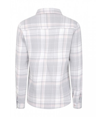 Willow Brushed Flannel Womens Shirt Pink $12.74 Tops