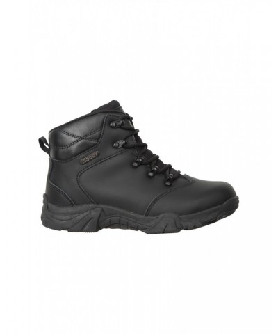 Canyon Kids Leather Waterproof Hiking Boots Black $30.00 Footwear