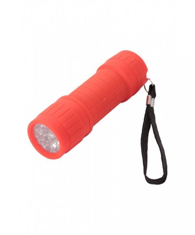 9 LED Mini Rubber Flashlight Red $7.83 Walking Equipment