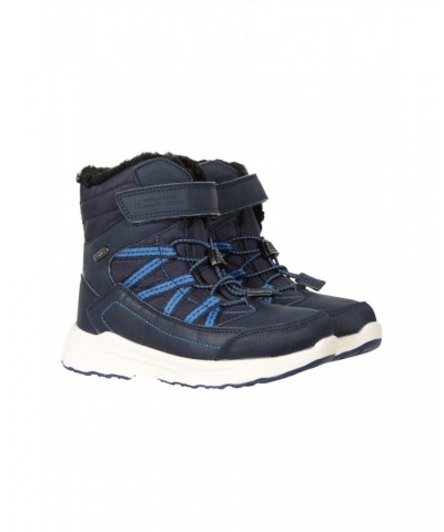 Denver Kids Adaptive Waterproof Snow Boots Navy $15.20 Footwear