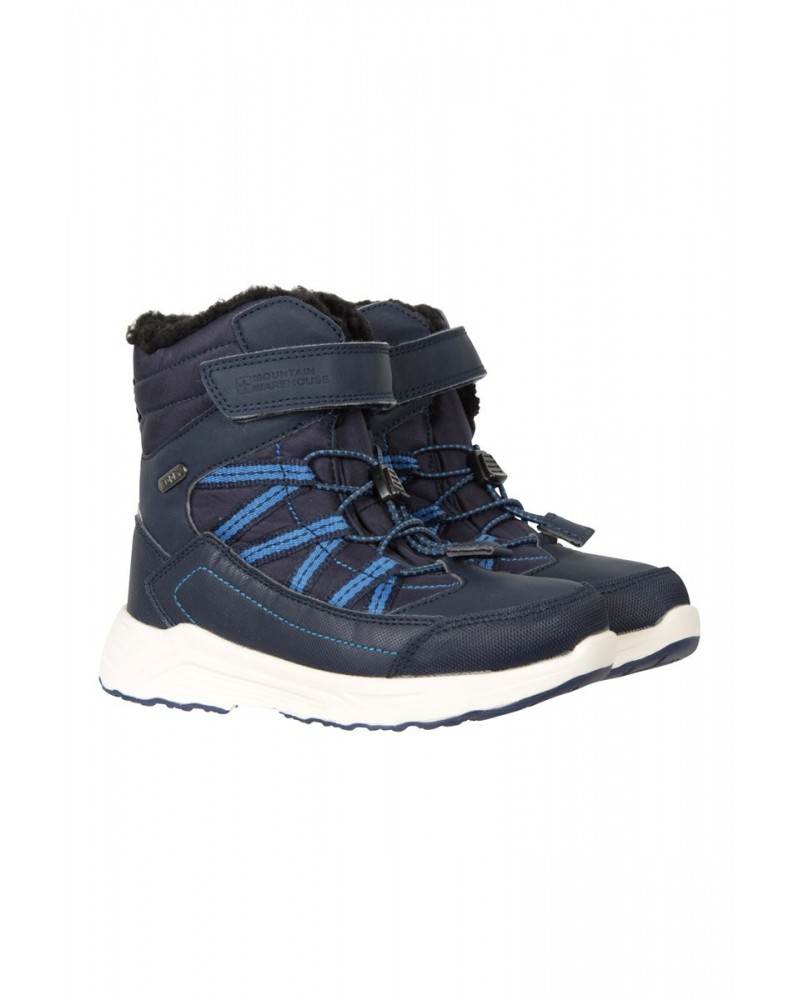 Denver Kids Adaptive Waterproof Snow Boots Navy $15.20 Footwear