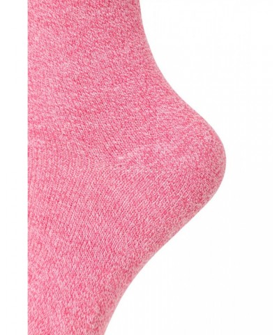 Outdoor Womens Mid-Calf Hiking Socks 3-Pack Pale Pink $10.79 Accessories