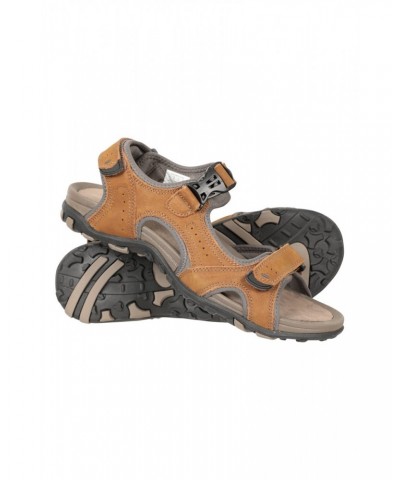 Rock Shore Mens Sandals Dark Brown $32.90 Footwear