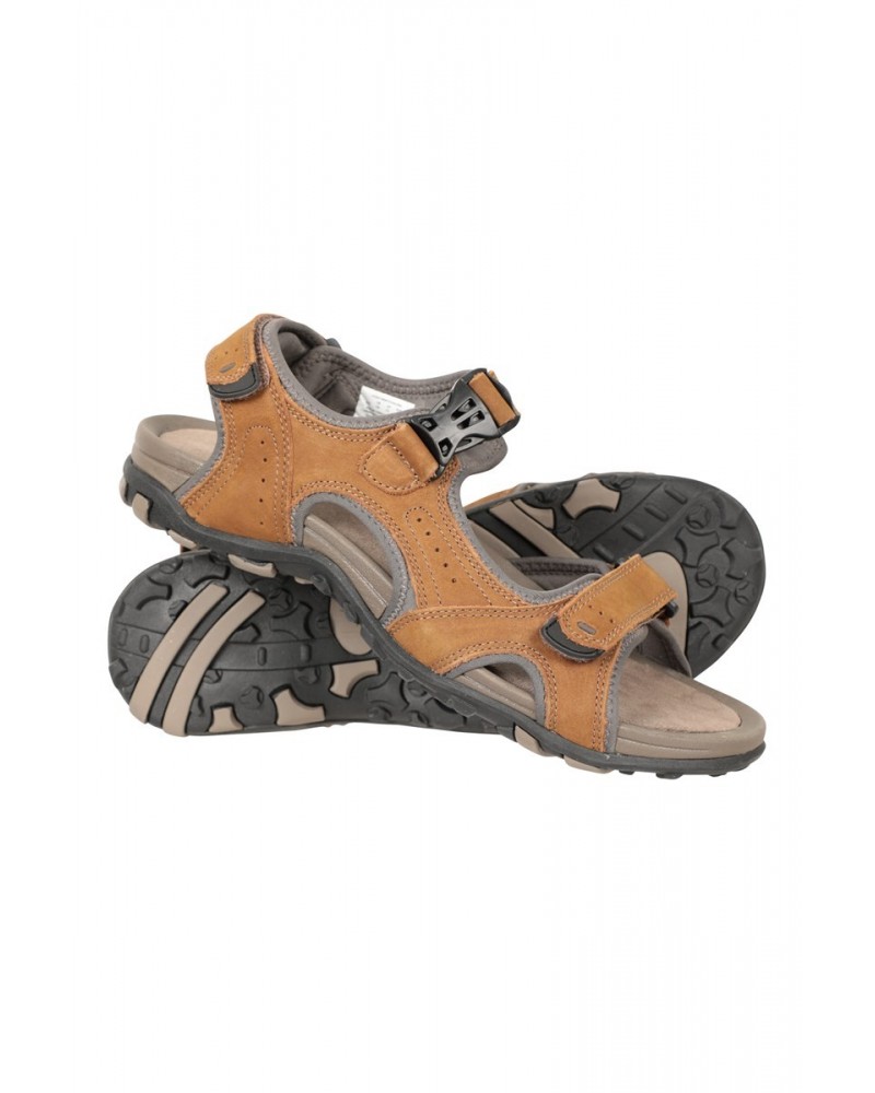 Rock Shore Mens Sandals Dark Brown $32.90 Footwear