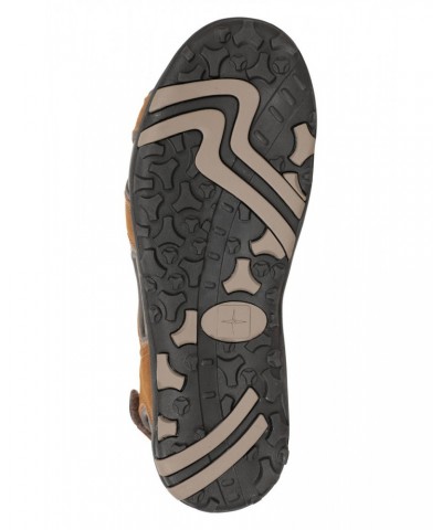 Rock Shore Mens Sandals Dark Brown $32.90 Footwear