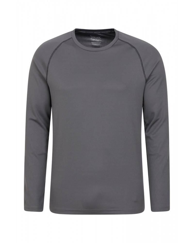 Endurance Mens Long Sleeved Top Dark Grey $12.09 Active