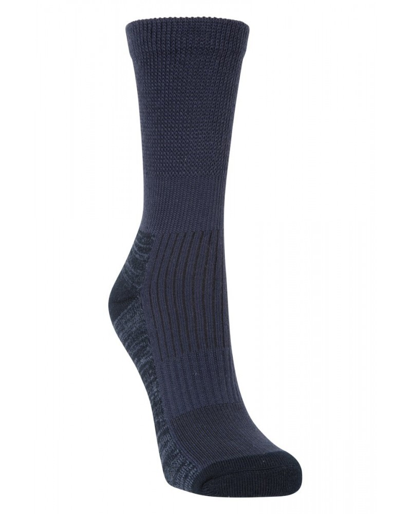 IsoCool Womens Mid-Calf Hiker Socks Navy $10.25 Accessories