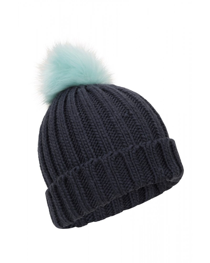 Geneva Kids Contrast Beanie Navy $11.20 Accessories