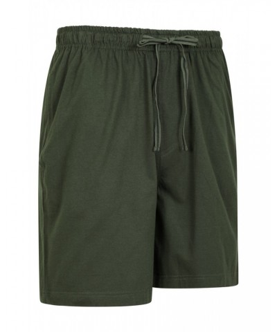 Mens Pajama Shorts 2-Pack Khaki $15.00 Loungewear