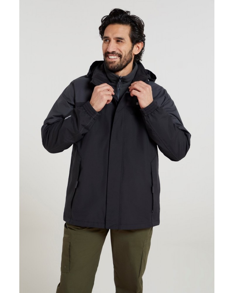 Storm III Mens 3 in 1 Waterproof Jacket Grey $32.30 Jackets