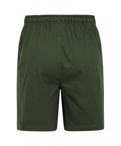 Mens Pajama Shorts 2-Pack Khaki $15.00 Loungewear