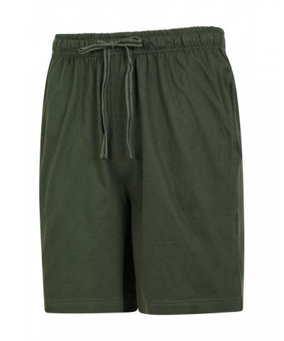 Mens Pajama Shorts 2-Pack Khaki $15.00 Loungewear