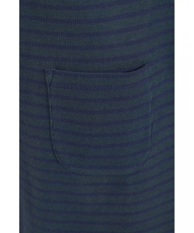 Marble Womens Striped Tunic Dress Navy $16.40 Dresses & Skirts