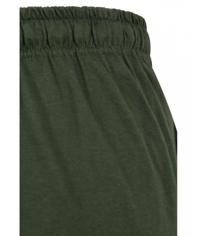 Mens Pajama Shorts 2-Pack Khaki $15.00 Loungewear