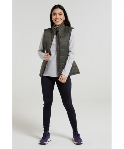 Mountain Essentials Womens Insulated Vest Khaki $17.39 Jackets