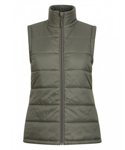 Mountain Essentials Womens Insulated Vest Khaki $17.39 Jackets