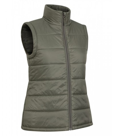 Mountain Essentials Womens Insulated Vest Khaki $17.39 Jackets