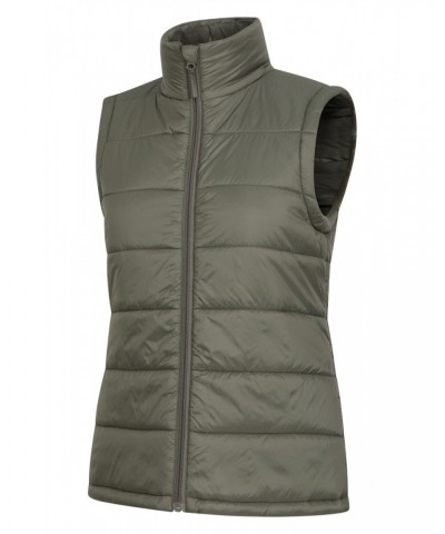 Mountain Essentials Womens Insulated Vest Khaki $17.39 Jackets