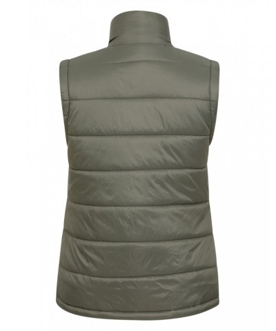 Mountain Essentials Womens Insulated Vest Khaki $17.39 Jackets