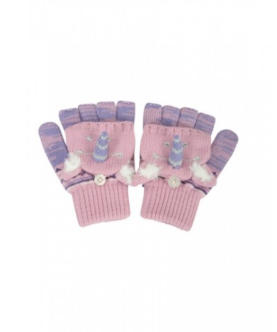 Unicorn Kids Knitted Gloves Lilac $10.99 Accessories