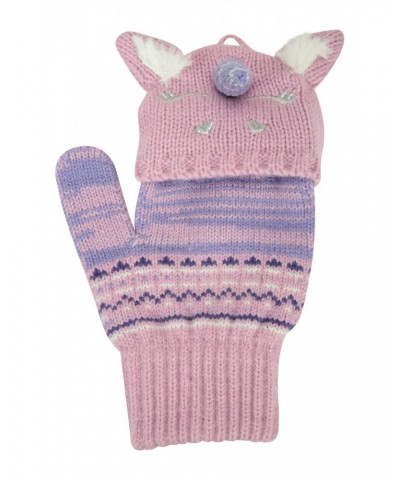 Unicorn Kids Knitted Gloves Lilac $10.99 Accessories