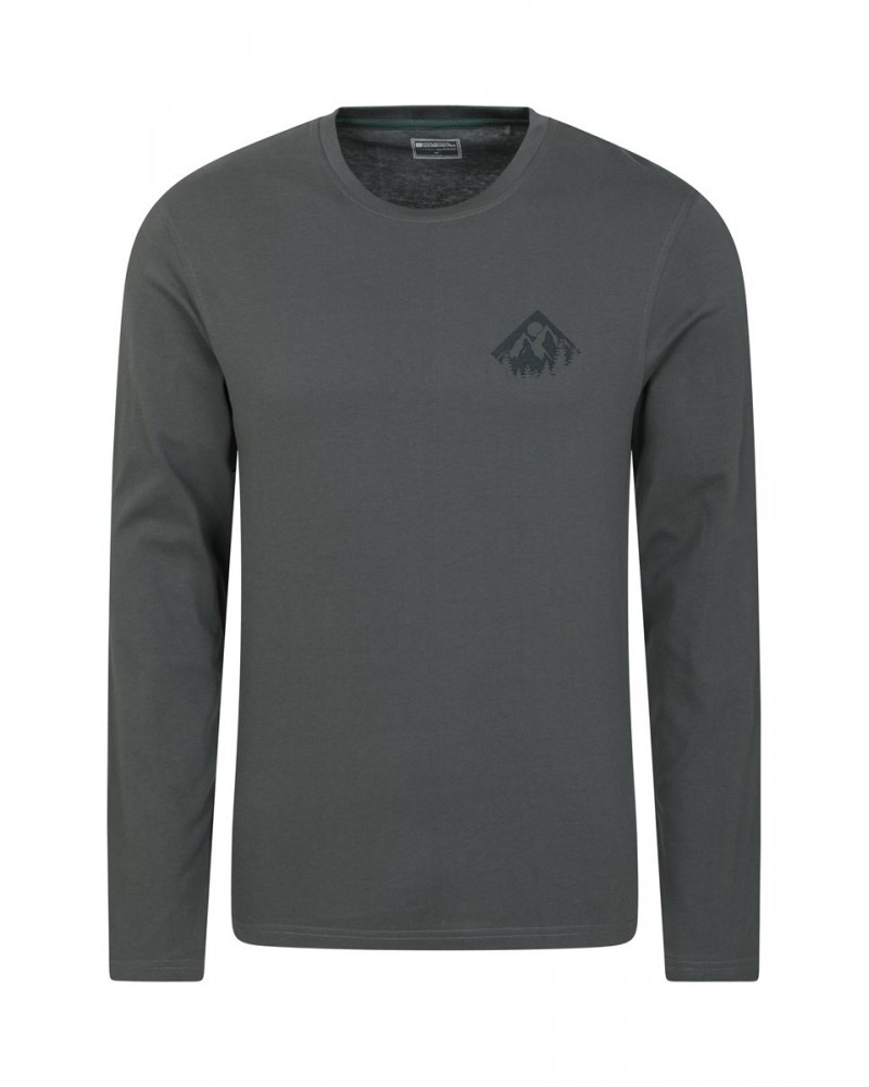 Mountain View Mens T-Shirt Charcoal $13.49 Tops