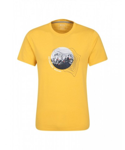 Adventure Begins Organic Cotton Mens T-Shirt Yellow $14.85 Tops