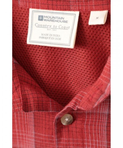 Holiday Mens Cotton Shirt Active Red $17.48 Tops