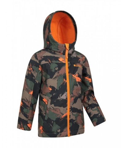 Exodus II Kids Printed Water-resistant Softshell Dark Khaki $17.81 Jackets