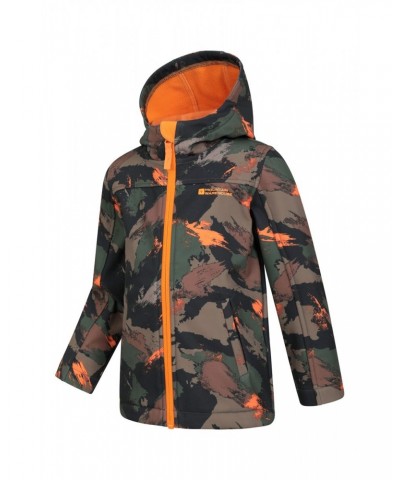 Exodus II Kids Printed Water-resistant Softshell Dark Khaki $17.81 Jackets