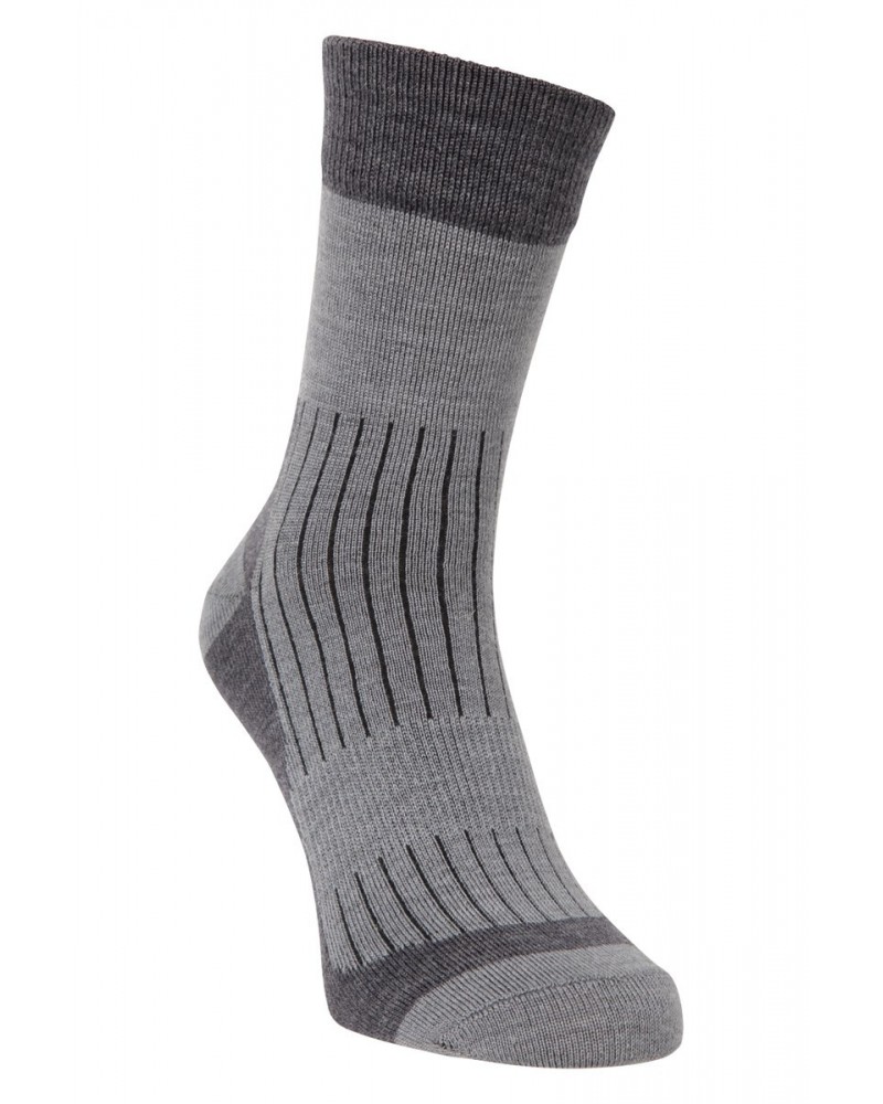 Mens Merino Mid-Calf Socks Charcoal $11.19 Accessories