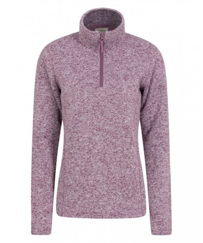 Idris Womens Half Zip Fleece Burgundy $16.65 Fleece