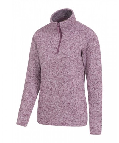 Idris Womens Half Zip Fleece Burgundy $16.65 Fleece