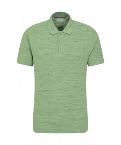 Dawnay Pique Slub Textured Mens Polo Shirt Green $12.50 Tops