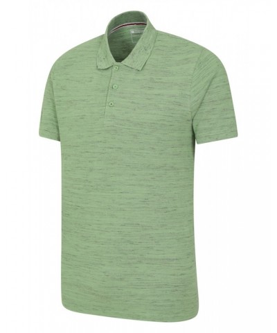 Dawnay Pique Slub Textured Mens Polo Shirt Green $12.50 Tops