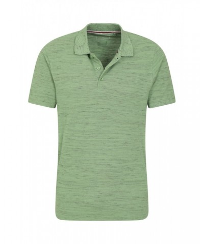 Dawnay Pique Slub Textured Mens Polo Shirt Green $12.50 Tops