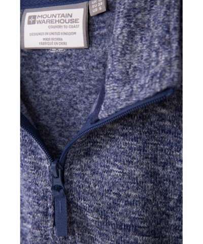 Idris Womens Half Zip Fleece Dark Blue $19.97 Fleece