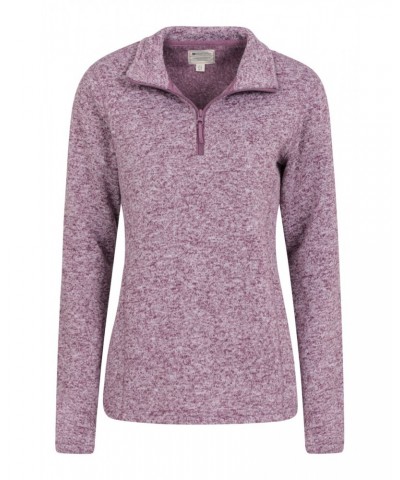 Idris Womens Half Zip Fleece Burgundy $16.65 Fleece