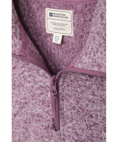 Idris Womens Half Zip Fleece Burgundy $16.65 Fleece