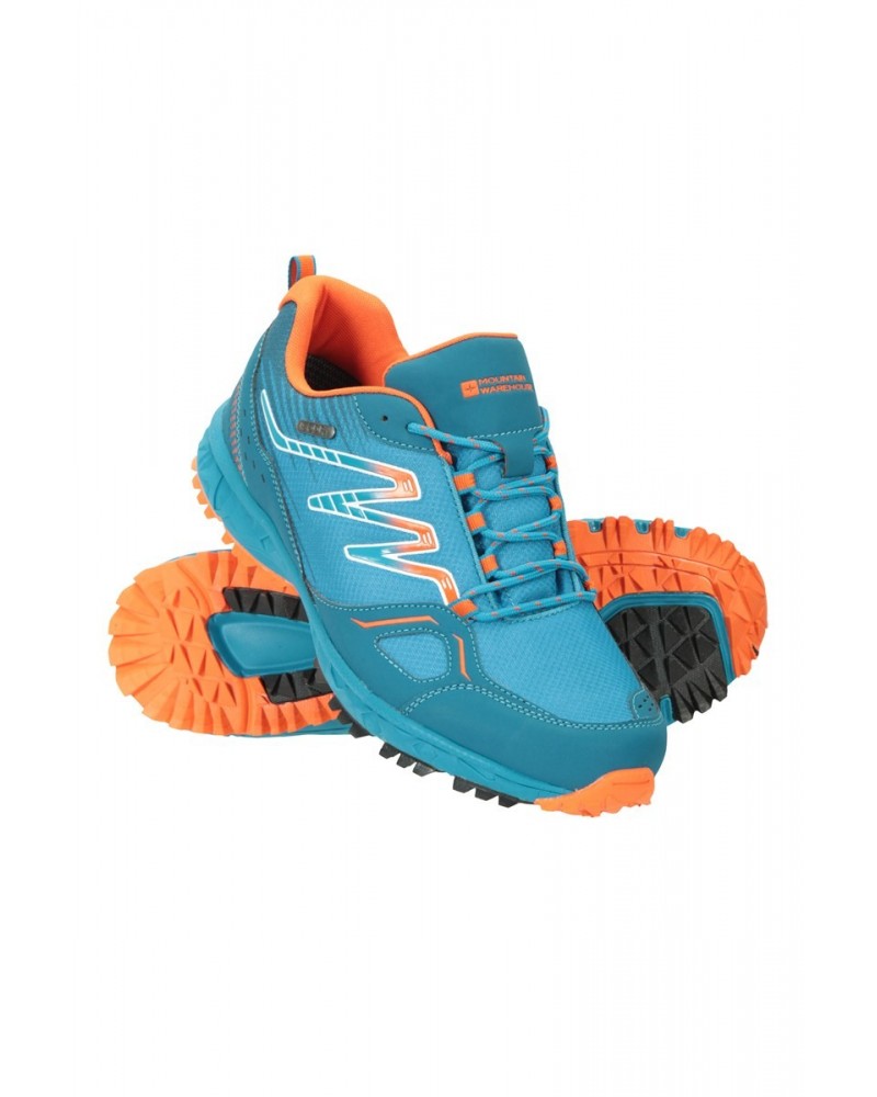 Enhance Waterproof Trail Mens Running Sneakers Blue $24.91 Active