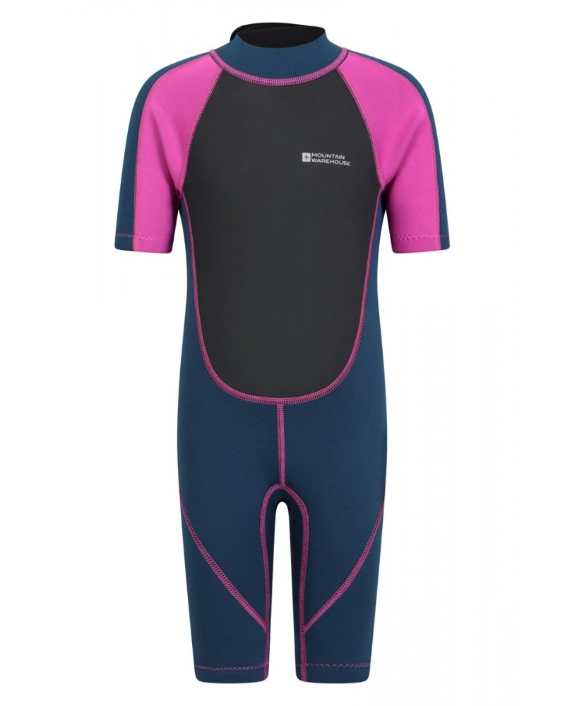 Kids Shorty 2.5/2mm Wetsuit Pink $24.07 Swimwear