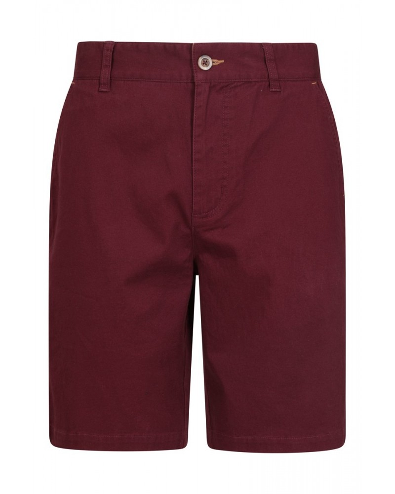 Woods Mens Organic Chino Shorts Burgundy $12.75 Pants