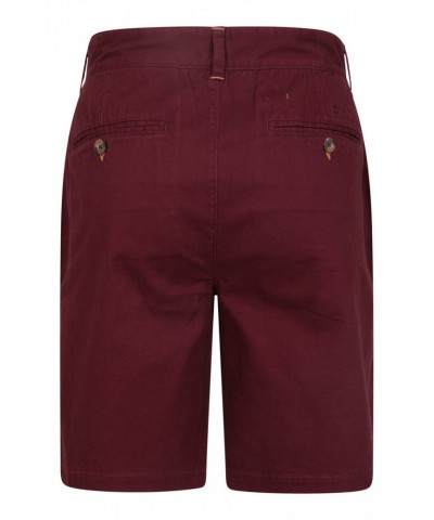 Woods Mens Organic Chino Shorts Burgundy $12.75 Pants