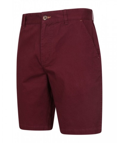 Woods Mens Organic Chino Shorts Burgundy $12.75 Pants