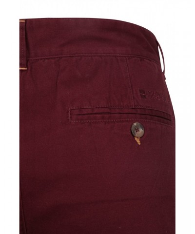 Woods Mens Organic Chino Shorts Burgundy $12.75 Pants