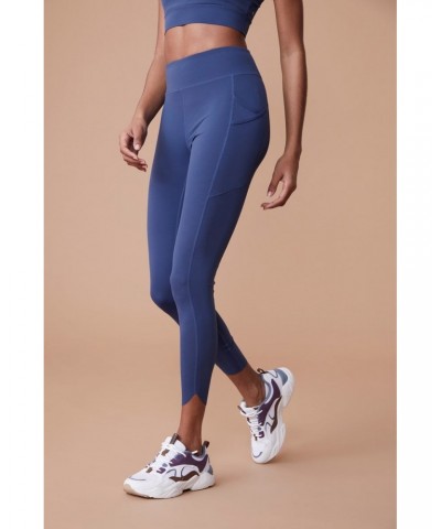 Velocity Womens Leggings Blue $14.35 Active